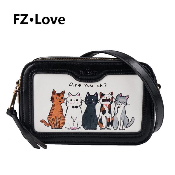 zipper pu leather shoulder bag for womens purse crossbody bags cat fashion pattern handbags messenger bag satchel bags black
zipper pu leather shoulder bag for womens purse crossbody bags cat fashion pattern handbags messenger bag satchel bags black