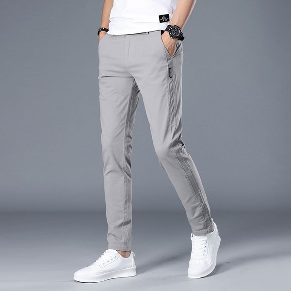 summer thin section of ice silk nine points casual pants korean tide men straight slim pants feet trousers legs wild, Black
summer thin section of ice silk nine points casual pants korean tide men straight slim pants feet trousers legs wild, Black
