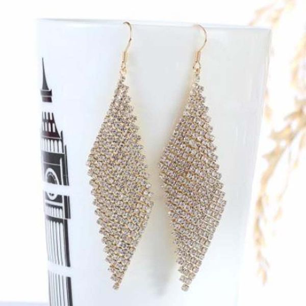 stud earrings 2019 new arrival earrings elegant accessories full rhinestone prismatic for women brincos, Golden;silver 
stud earrings 2019 new arrival earrings elegant accessories full rhinestone prismatic for women brincos, Golden;silver