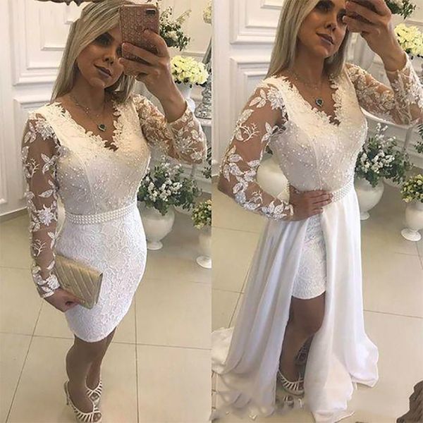 2019 dark muslim plus size white long sleeve evening dresses sequined prom with deta chable tulle skirt dubai saudi arabic long, White;black
2019 dark muslim plus size white long sleeve evening dresses sequined prom with deta chable tulle skirt dubai saudi arabic long, White;black