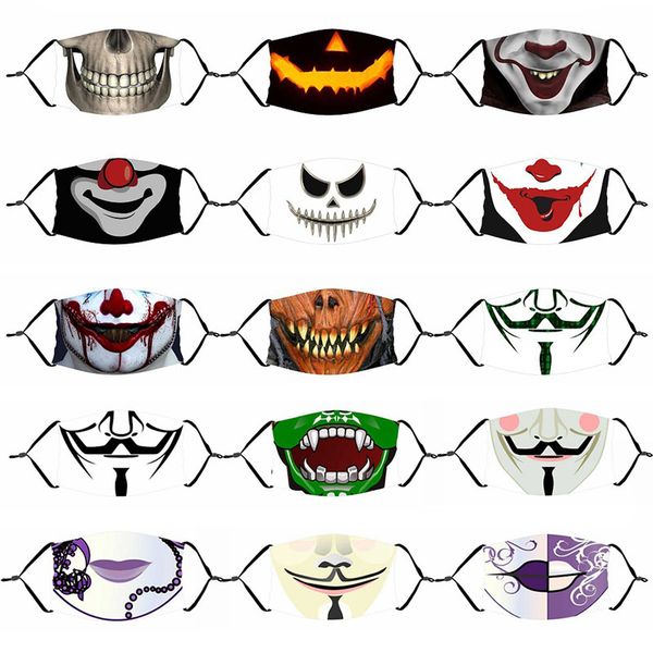 halloween clown skull mask dust proof air belt adjustable interlining designer face masks with filter fashion face mask
halloween clown skull mask dust proof air belt adjustable interlining designer face masks with filter fashion face mask