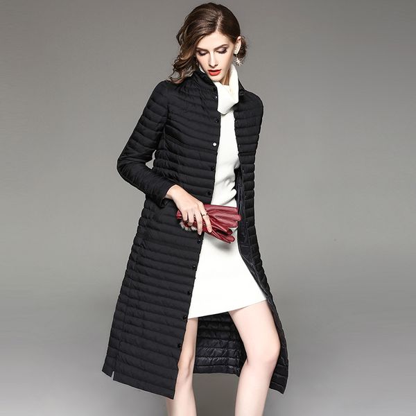 jingrui new soild long wide-waisted women winter down coats with white duck down office lady single breasted full sleeve, Black
jingrui new soild long wide-waisted women winter down coats with white duck down office lady single breasted full sleeve, Black