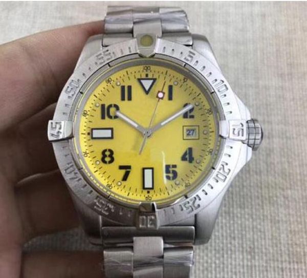 10styles watches men stainless watch yellow avenger seawolf automatic mechanical watch men's dress wristwatches, Slivery;brown
10styles watches men stainless watch yellow avenger seawolf automatic mechanical watch men's dress wristwatches, Slivery;brown