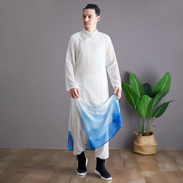 traditional chinese mandarin collar tang suit hanfu long robe classic cheongsam gown for men film tv kung fu stage wear cosplay costumes, Black;red
traditional chinese mandarin collar tang suit hanfu long robe classic cheongsam gown for men film tv kung fu stage wear cosplay costumes, Black;red