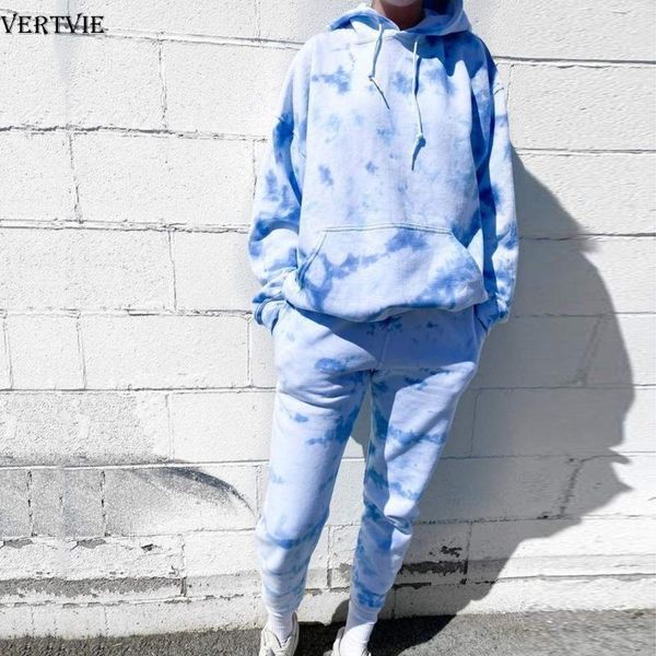 vertvie tie dye tracksuit sets women's 2 piece set running hoodies sweatpants female sport suits sweat suit lounge wear outfits, Black;blue
vertvie tie dye tracksuit sets women's 2 piece set running hoodies sweatpants female sport suits sweat suit lounge wear outfits, Black;blue