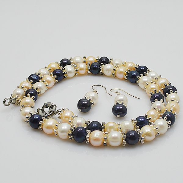 mixes genuine pearl necklace earring tible silver beads white pink black freshwater pearl jewelry set 925 silver dangle earring
mixes genuine pearl necklace earring tible silver beads white pink black freshwater pearl jewelry set 925 silver dangle earring