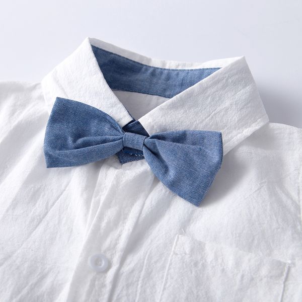 short sleeve white shirt bow tie+suspenders shorts baby boy clothes set summer 2019 newborn outfit toddler infant clothing suit
short sleeve white shirt bow tie+suspenders shorts baby boy clothes set summer 2019 newborn outfit toddler infant clothing suit