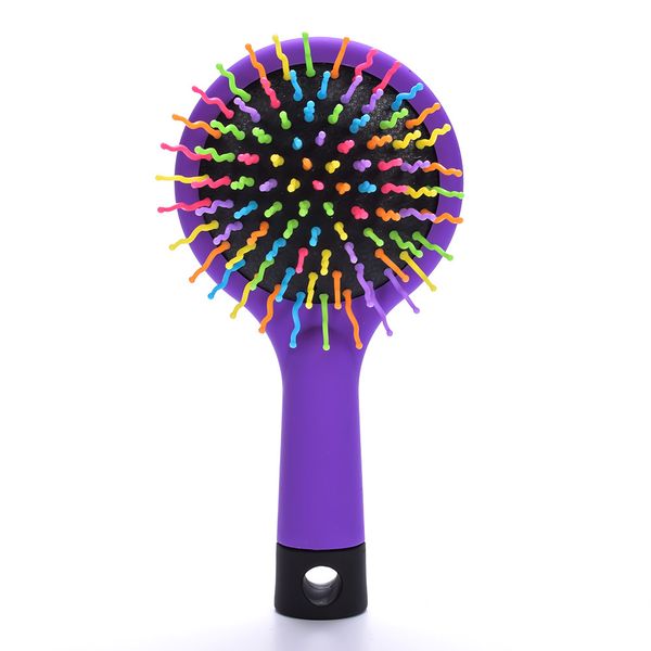 1pc rainbow volume anti-static magic detangler hair curl straight massage comb brush styling tools with mirror, Silver
1pc rainbow volume anti-static magic detangler hair curl straight massage comb brush styling tools with mirror, Silver