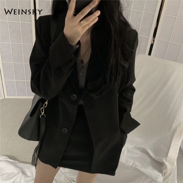 women's suits & blazers autumn fashion business women work office ladies long sleeve casual blazer, White;black
women's suits & blazers autumn fashion business women work office ladies long sleeve casual blazer, White;black