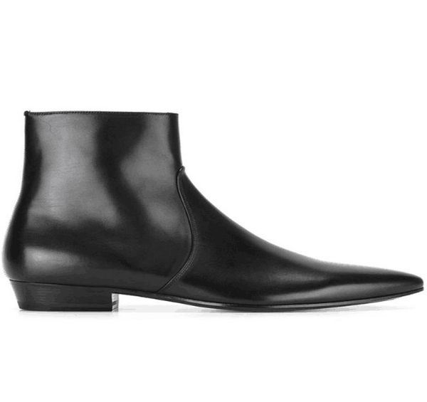 winter europe genuine leather pointed toe england fashion leather boots new list daily wedding dress men high boots, Black
winter europe genuine leather pointed toe england fashion leather boots new list daily wedding dress men high boots, Black
