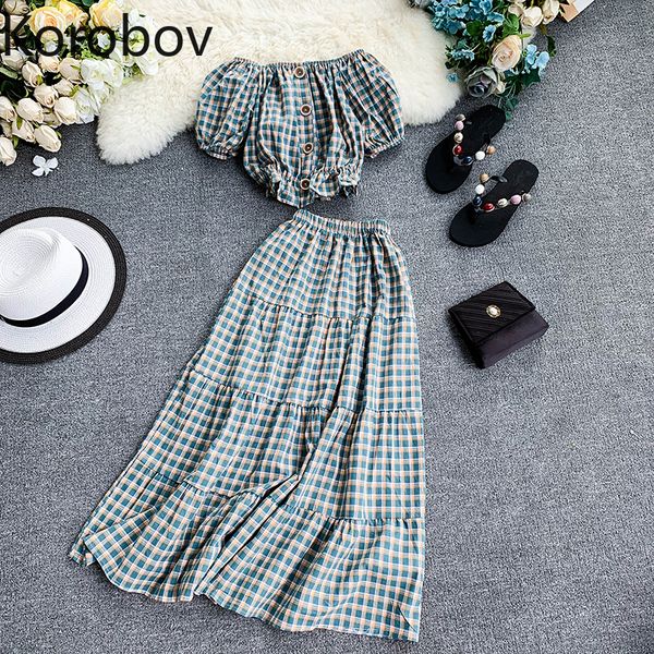 korobov slash neck puff sleeve crop and stretch high waist a line long skirt 2 piece set beach style women outfit 78334, White
korobov slash neck puff sleeve crop and stretch high waist a line long skirt 2 piece set beach style women outfit 78334, White