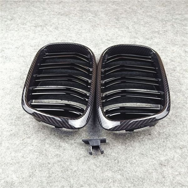 for bmw 5 series e39 abs carbon look glossy black/ m color car front grille double slat grille 1996-2003 car styling
for bmw 5 series e39 abs carbon look glossy black/ m color car front grille double slat grille 1996-2003 car styling