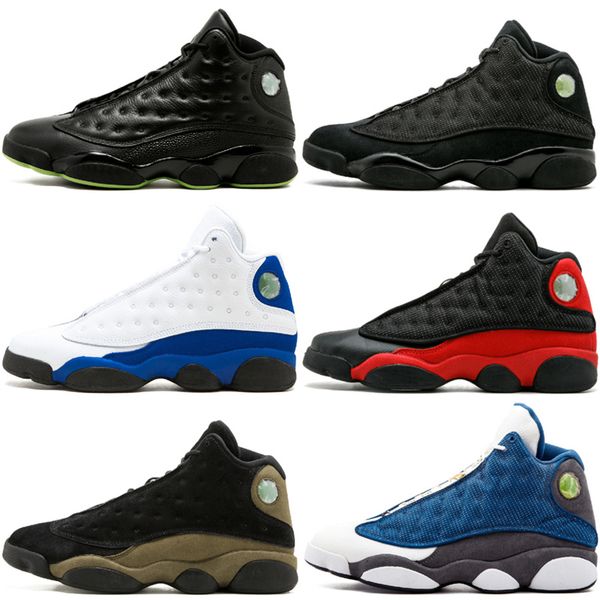 13 13s black cat men basketball shoes bred 2017 release hyper royal gs ray allen unc grey toe dmp olive flint altitudes sports sneakers, White;red
13 13s black cat men basketball shoes bred 2017 release hyper royal gs ray allen unc grey toe dmp olive flint altitudes sports sneakers, White;red
