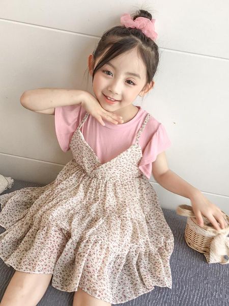 2020 summer new arrival girls fashion floral dress kids korean design dress, Red;yellow
2020 summer new arrival girls fashion floral dress kids korean design dress, Red;yellow