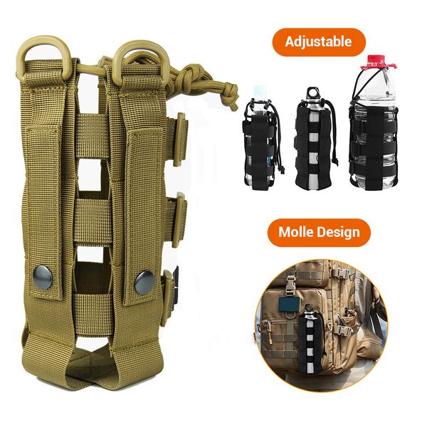 0.5l-2.5l tactical molle adjustable water bottle pouch with system canteen cover holster travel kettle holder bag camping hiking travel kit
0.5l-2.5l tactical molle adjustable water bottle pouch with system canteen cover holster travel kettle holder bag camping hiking travel kit