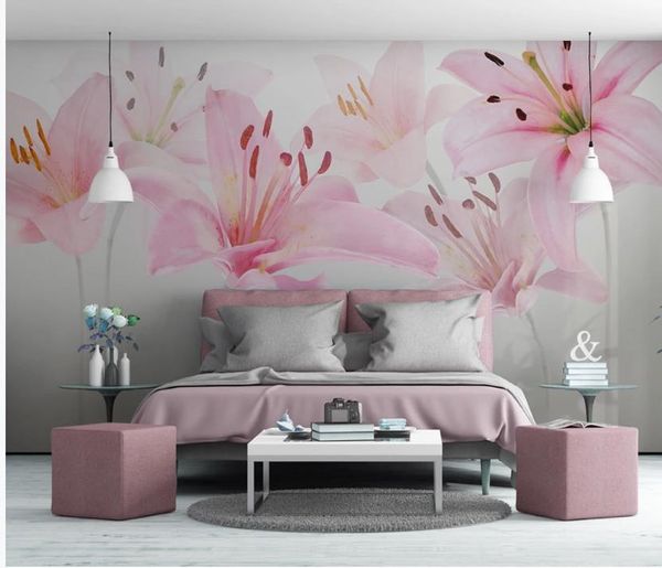 modern minimalist pastoral flower lily tv background wall 3d murals wallpaper for living room
modern minimalist pastoral flower lily tv background wall 3d murals wallpaper for living room
