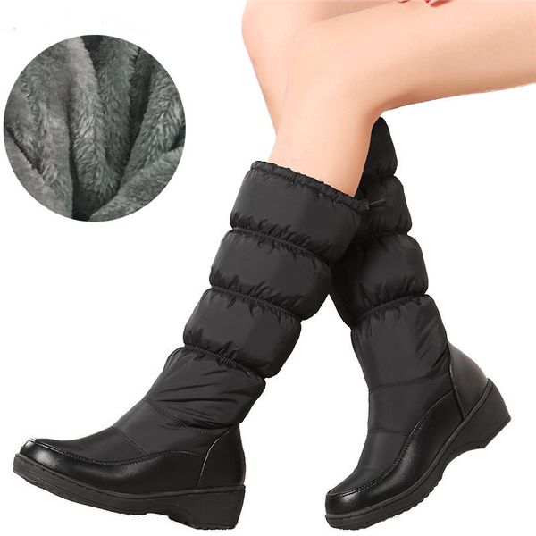 huapate plus size 35-44 new 2019 fashion women boots keep warm down snow boots thick fur mid calf winter, Black
huapate plus size 35-44 new 2019 fashion women boots keep warm down snow boots thick fur mid calf winter, Black