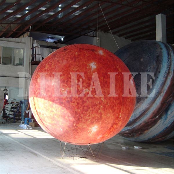 2m/3m Diameter Inflatable Decorations Inflatable Moon With Led Light Stage Decoration Light High Quality