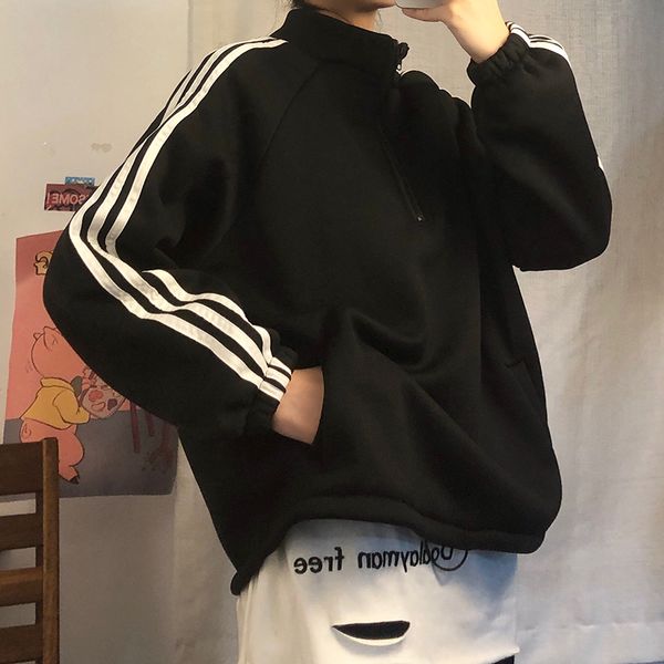 women's sweatshirts japanese harajuku ulzzang loose casual ins lazy sweatshirt female korean kawaii cute clothing for women, Black
women's sweatshirts japanese harajuku ulzzang loose casual ins lazy sweatshirt female korean kawaii cute clothing for women, Black