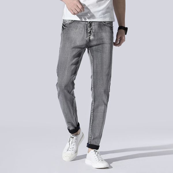 2020 new jeans men side striped slim fit jeans fashion ankle-length denim trousers plus size 40 42 44 46, Blue
2020 new jeans men side striped slim fit jeans fashion ankle-length denim trousers plus size 40 42 44 46, Blue