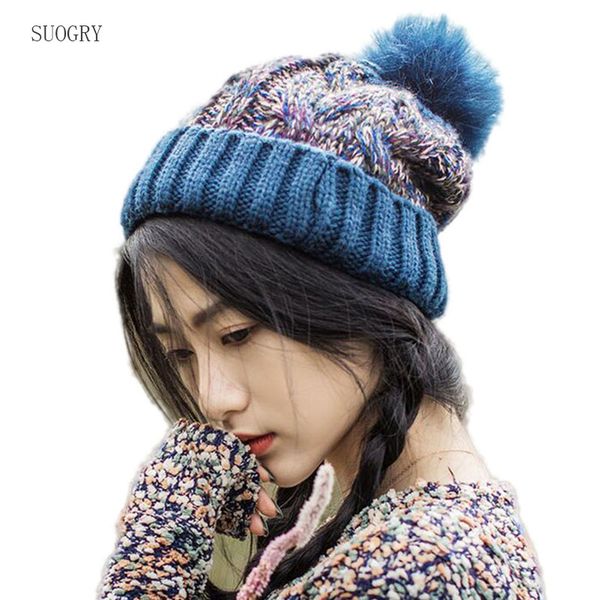 suogry 2019 new knitted caps women's winter and autumn wool cap padded hair and warm hair balls, Blue;gray
suogry 2019 new knitted caps women's winter and autumn wool cap padded hair and warm hair balls, Blue;gray