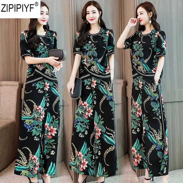 2018 new fashion summer women's o-neck short sleeve print blouse + ankle-length wide leg print pants 2 piece trousers set c1383, White
2018 new fashion summer women's o-neck short sleeve print blouse + ankle-length wide leg print pants 2 piece trousers set c1383, White