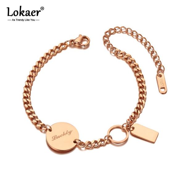 lokaer trendy titanium stainless steel chain & link female bracelets bangle boho luckly charm bracelet for women girls b20058, Golden;silver
lokaer trendy titanium stainless steel chain & link female bracelets bangle boho luckly charm bracelet for women girls b20058, Golden;silver