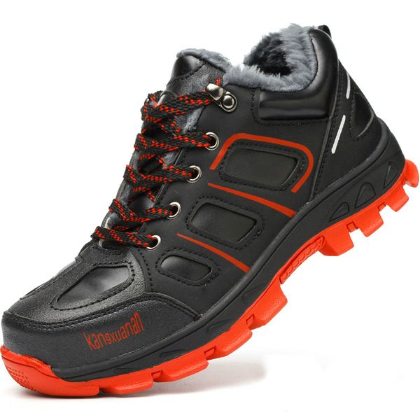 large size mens fashion warm plush winter snow safety boots soft leather steel toe caps work shoes platform worker cotton shoe, Black
large size mens fashion warm plush winter snow safety boots soft leather steel toe caps work shoes platform worker cotton shoe, Black