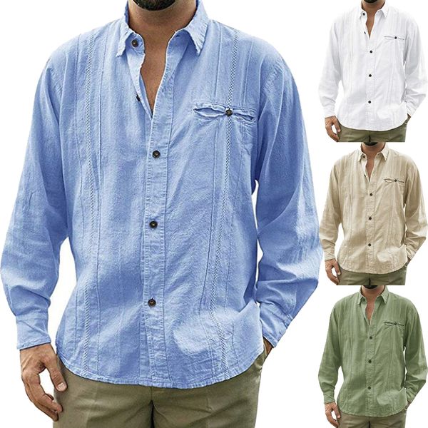 men casual dress t shirt button long sleeve loose shirts tee blouse m-3xl, White;black
men casual dress t shirt button long sleeve loose shirts tee blouse m-3xl, White;black