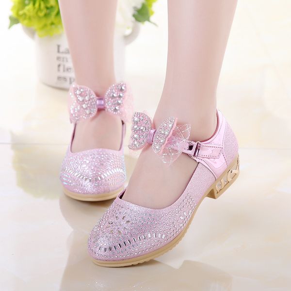 2019 spring children' shoes girls princess rhinestones low heel shoes children' party wedding bow show, Black;grey
2019 spring children' shoes girls princess rhinestones low heel shoes children' party wedding bow show, Black;grey