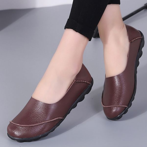 woman shoes nice spring fashion style large size 35-55 genuine leather flats loafers slip-on female shoes sapatos feminino, Black
woman shoes nice spring fashion style large size 35-55 genuine leather flats loafers slip-on female shoes sapatos feminino, Black