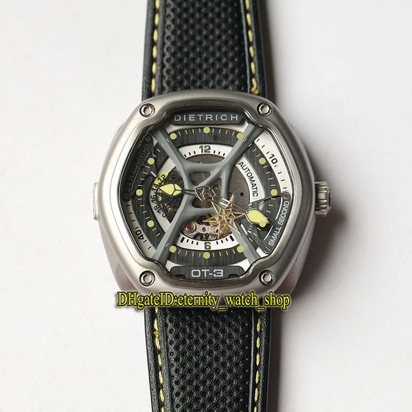 dietrich organic time series ot-3 skeleton yellow dial miyota 82-s-7 automatic men watch black case leather strap sport watches, Slivery;brown 
dietrich organic time series ot-3 skeleton yellow dial miyota 82-s-7 automatic men watch black case leather strap sport watches, Slivery;brown