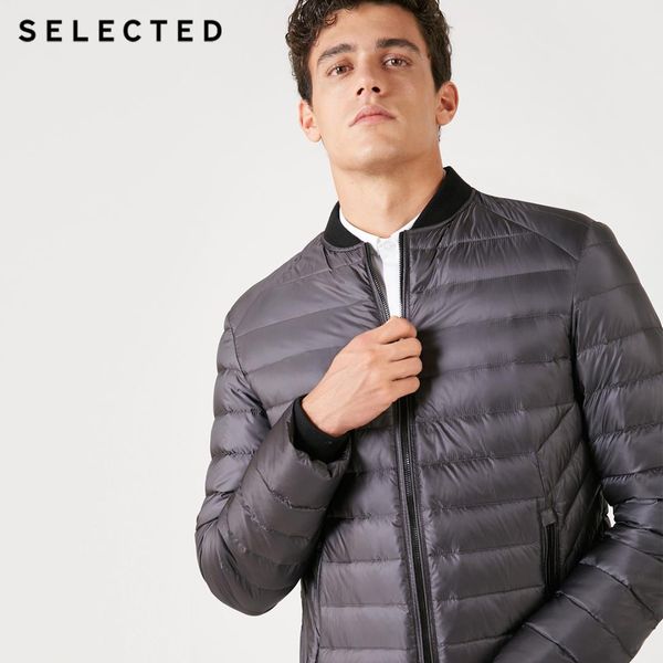 selectedmen's leisure stripe quilted suture baseball collar short down suit s | 418412524, Black
selectedmen's leisure stripe quilted suture baseball collar short down suit s | 418412524, Black