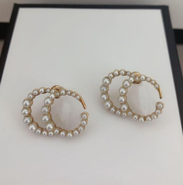 fashion brand have stamps cc pearl designer earrings for lady women party wedding lovers gift engagement luxury jewelry with box, Golden;silver
fashion brand have stamps cc pearl designer earrings for lady women party wedding lovers gift engagement luxury jewelry with box, Golden;silver
