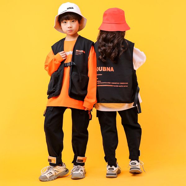 children's hip-hop dance clothes black work clothes vest t-shirt pant drum suit hiphop outfits baby girl clothing show costume, White
children's hip-hop dance clothes black work clothes vest t-shirt pant drum suit hiphop outfits baby girl clothing show costume, White