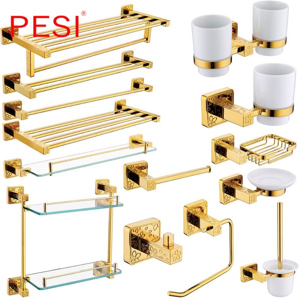 solid brass bathroom accessories hardware set robe hook towel rail rack bar shelf toilet paper tissue toothbrush holder,gold
solid brass bathroom accessories hardware set robe hook towel rail rack bar shelf toilet paper tissue toothbrush holder,gold