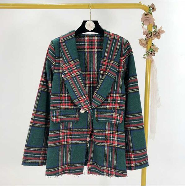 women's suits & blazers vintage plaid wool blends women and jackets 2021 spring fashion double breasted full coat, White;black
women's suits & blazers vintage plaid wool blends women and jackets 2021 spring fashion double breasted full coat, White;black