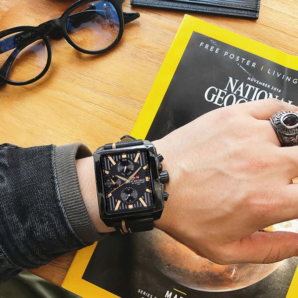 naviforce men fashion creative quartz wrist watch sports watches brand waterproof leather strap clock male relogio masculino, Slivery;brown
naviforce men fashion creative quartz wrist watch sports watches brand waterproof leather strap clock male relogio masculino, Slivery;brown