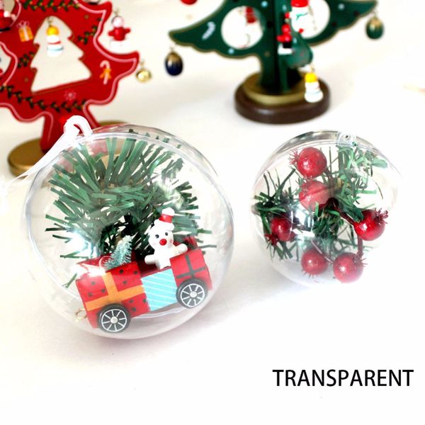 40pcs 4/5/6/9cm plastic clear christmas decoration hanging ball baubles transparent round bauble ornament xmas tree home party
40pcs 4/5/6/9cm plastic clear christmas decoration hanging ball baubles transparent round bauble ornament xmas tree home party