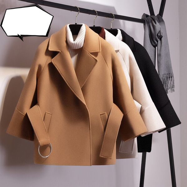 autumn winter wool blends coat runway fashion beige thick warm woolen jackets wool coat women's jackets, Black
autumn winter wool blends coat runway fashion beige thick warm woolen jackets wool coat women's jackets, Black