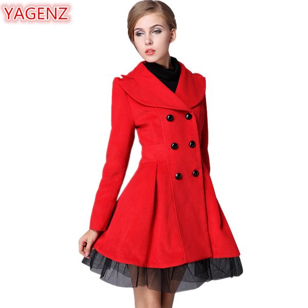 yagenz autumn winter jacket women wool coat fashion casual women long coat double breasted long sleeve white woolen 529, Black
yagenz autumn winter jacket women wool coat fashion casual women long coat double breasted long sleeve white woolen 529, Black
