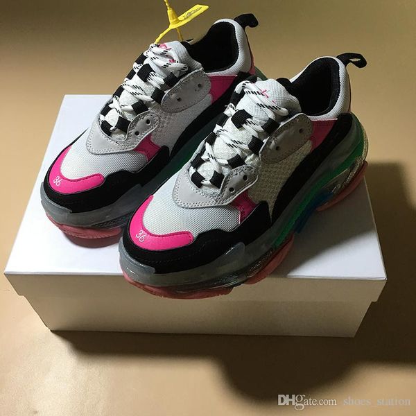 2019 high luxury triple designer low old dad sneaker combination soles boots mens womens fashion casual shoes size 36-45, Black
2019 high luxury triple designer low old dad sneaker combination soles boots mens womens fashion casual shoes size 36-45, Black