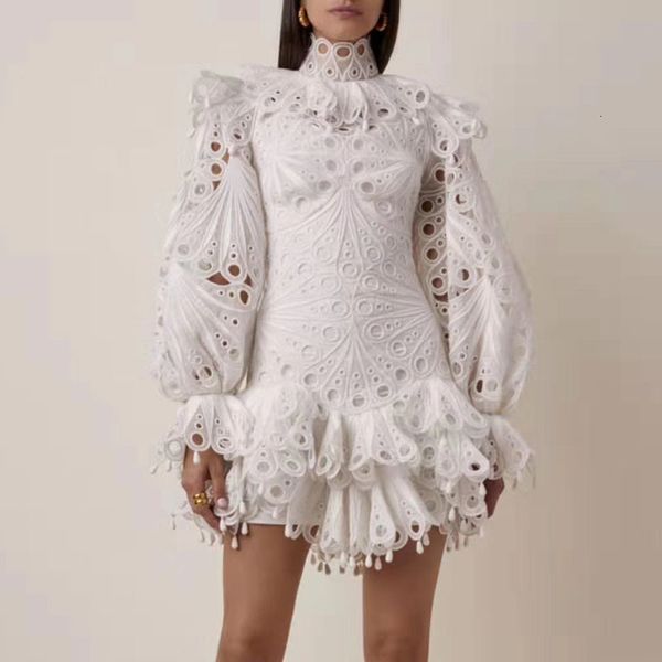 spring autumn white lace dresses casual work party skirts luxury fashion designer elegant for women, Black;gray
spring autumn white lace dresses casual work party skirts luxury fashion designer elegant for women, Black;gray