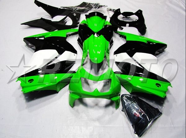 injection mold new abs motorcycle full fairings kits fit for kawasaki ninja250r ex250 zx250r 250 2008 - 2014 body set green black luster
injection mold new abs motorcycle full fairings kits fit for kawasaki ninja250r ex250 zx250r 250 2008 - 2014 body set green black luster