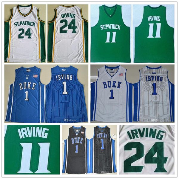 ncaa st. patrick high school #11 kyrie irving green basketball jersey stitched 24 kyrie irving white duke blue devils college jerseys shirts, Black
ncaa st. patrick high school #11 kyrie irving green basketball jersey stitched 24 kyrie irving white duke blue devils college jerseys shirts, Black
