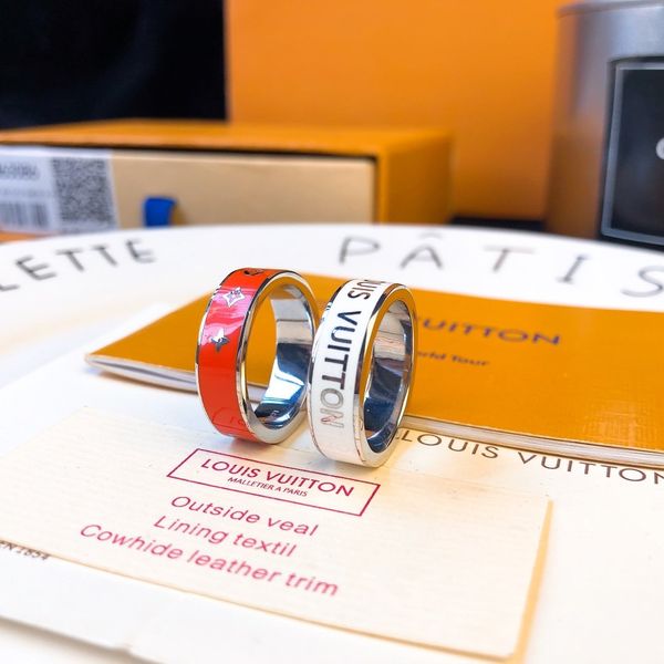 luxury design letter ring stainless steel ring couple ring fashion jewelry supply box, Silver
luxury design letter ring stainless steel ring couple ring fashion jewelry supply box, Silver
