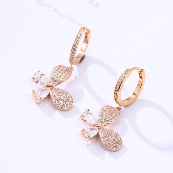 cute bow-knot cz hoop earrings for women rose gold zircon small dangle earring girls wedding party gift jewelry new, Golden;silver 
cute bow-knot cz hoop earrings for women rose gold zircon small dangle earring girls wedding party gift jewelry new, Golden;silver