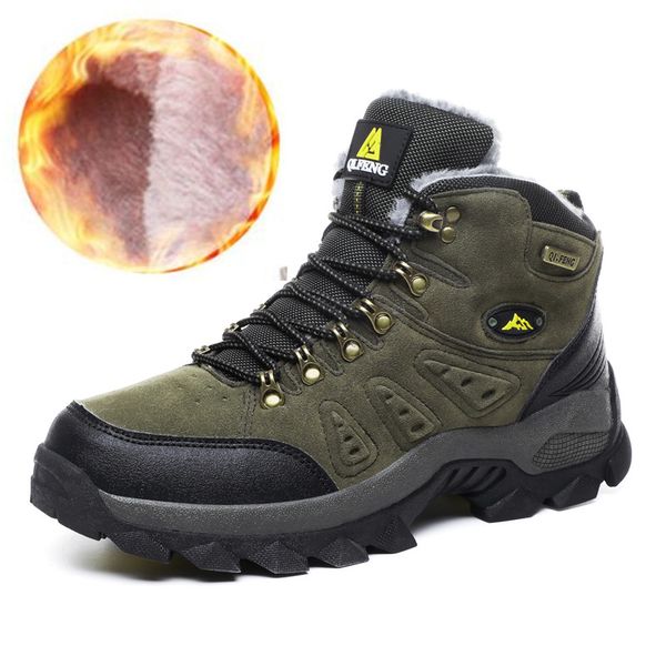warm men winter boots suede leather snow boots fur plush winter snow shoes for men lace up outdoor shoes plus size 45 46, Black
warm men winter boots suede leather snow boots fur plush winter snow shoes for men lace up outdoor shoes plus size 45 46, Black