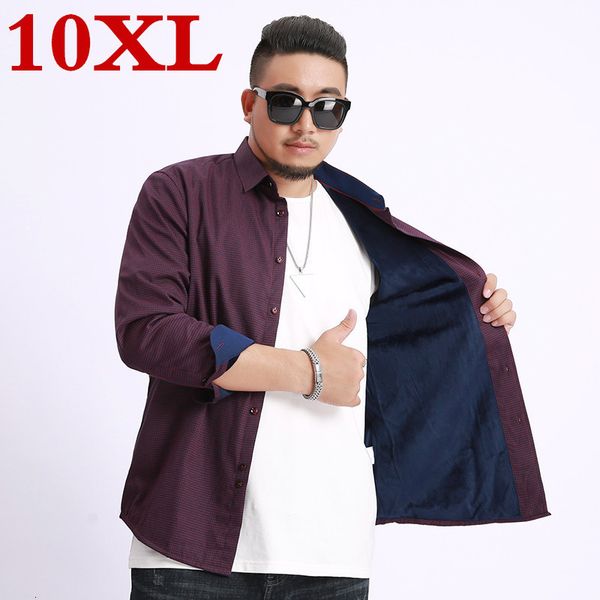 2019 new plus size 10xl 9xl 8xl fleece fashion men's shirts autumn and winter thickening warm plaid male social shirt clothing, White;black
2019 new plus size 10xl 9xl 8xl fleece fashion men's shirts autumn and winter thickening warm plaid male social shirt clothing, White;black