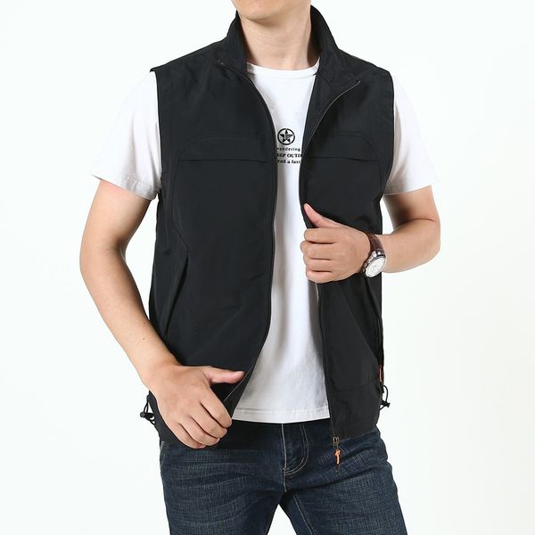 vest men autumn winter portable solid vest casual slim sleeveless jackets colete masculino waistcoat quick-drying jacket, Black;white
vest men autumn winter portable solid vest casual slim sleeveless jackets colete masculino waistcoat quick-drying jacket, Black;white